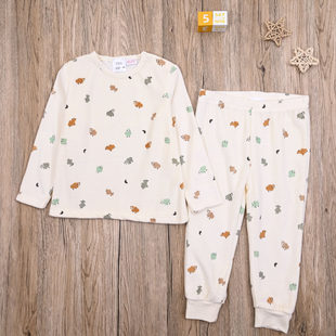 ZR外贸欧美宝宝春秋天鹅绒衫套头衫上衣休闲长裤子家居服两件套装