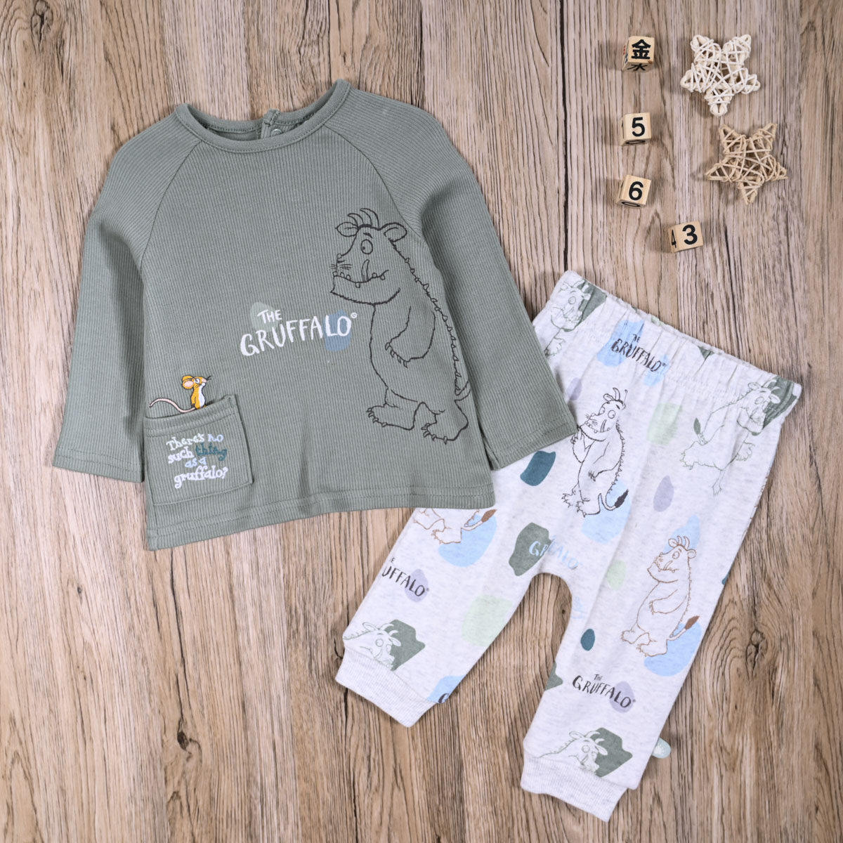 外贸欧美 男宝春秋款螺纹棉长袖T恤上衣大PP裤长裤子可爱两件套装