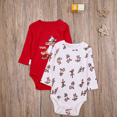 ZR外贸欧美婴儿哈衣春秋纯棉长袖 休闲三角爬衣宝宝打底家居包屁衣