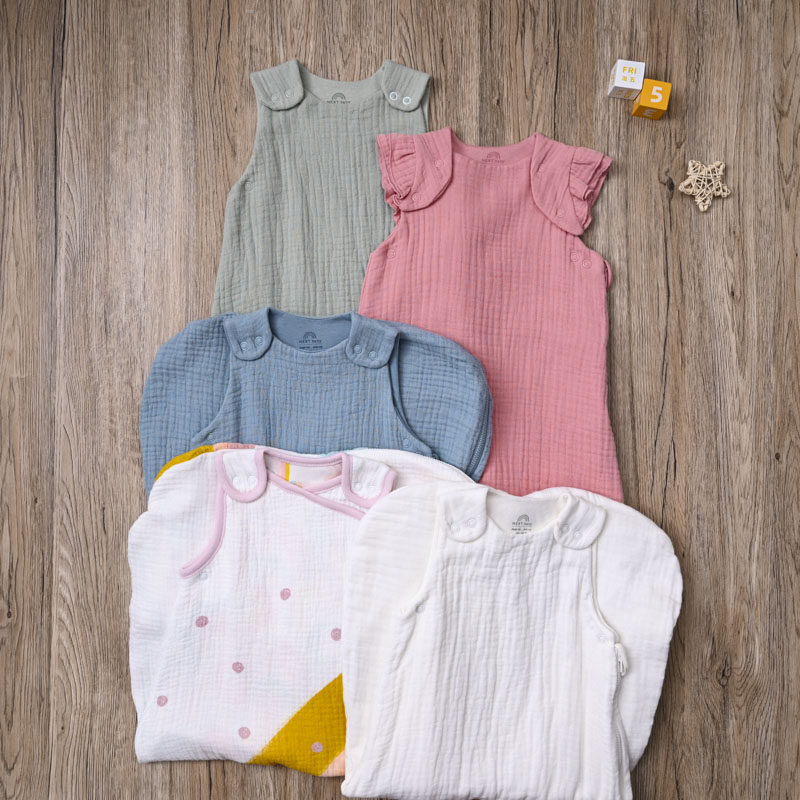 NX外贸欧美无袖抱被婴儿纯棉春秋夏防踢被宝宝新生儿背心睡袋1.0T