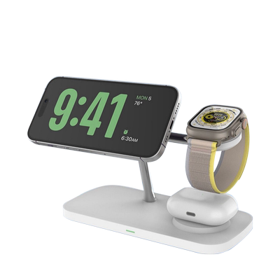 三合一qi2无线磁吸充电器