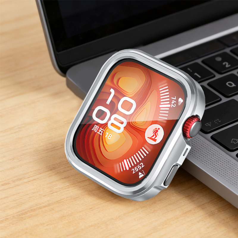 适用于华为fit4pro手表保护金属壳防摔保护套防刮碰表壳智能WatchFit4Pro锌合金后盖塑料包裹防磕碰运动手表