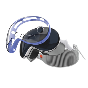 适用苹果visionpro透明保护套眼镜TPU软壳防摔花边框MR黑色运动头显vr mr 空间视频配件全包边框壳