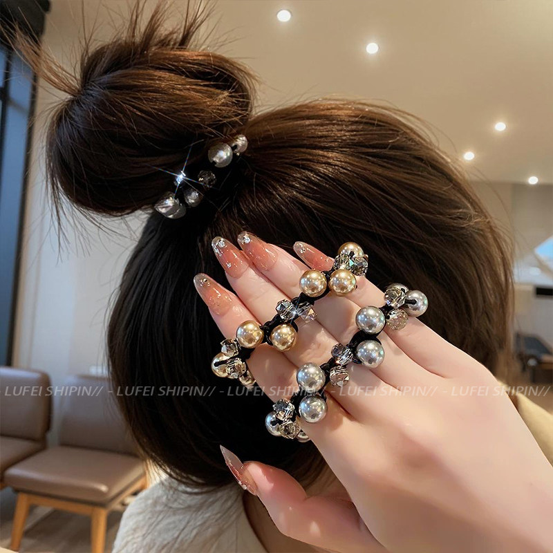 高级感珠珠发圈女气质扎头发橡皮筋高弹力耐用发绳不伤发头绳发饰,饰品/流行首饰/时尚饰品新,发饰,淘宝优惠券,粉丝福利购,淘宝优惠卷