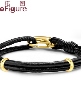 法诺图手链皮绳饰品串珠手链绳子转运珠皮绳男女3Ddiy吊坠红绳子