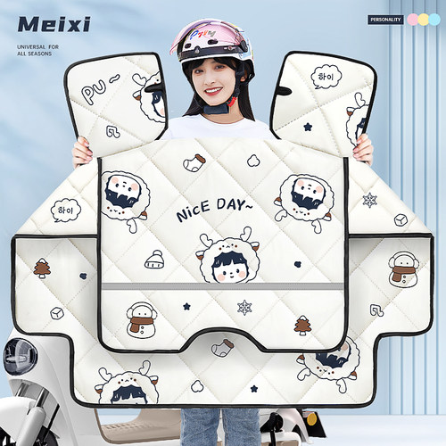 电动车挡风被冬季双面防水中厚电瓶机车四季通用防风防雨罩春秋