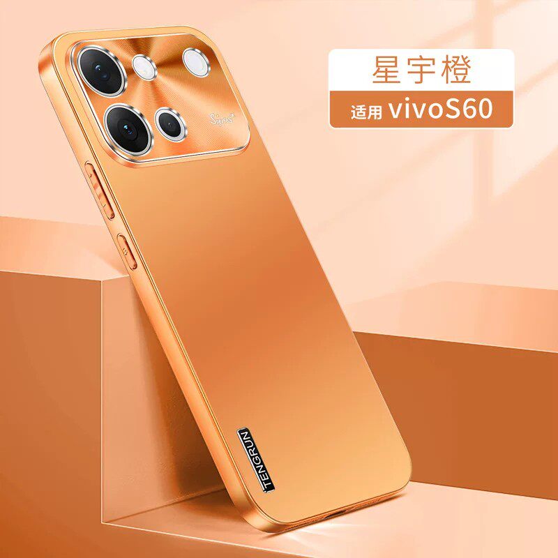 适用vivos60手机壳s50时尚磨砂s50promini防指纹vivo金属镜头s6o全包外壳s50pro迷你mini超薄viv0防摔vos新品