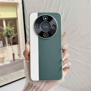 创意素皮mtn一an00金属镜头外壳×7O超薄70x软边皮质h0n0r叉七零新品 适用华为荣耀x70手机壳honor x705g时尚