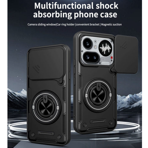 适用Nothingphone4apro手机壳Nothing phone(4a) pro镜头盖推窗外壳a069p防摔a069车载磁吸4apor指环支架case
