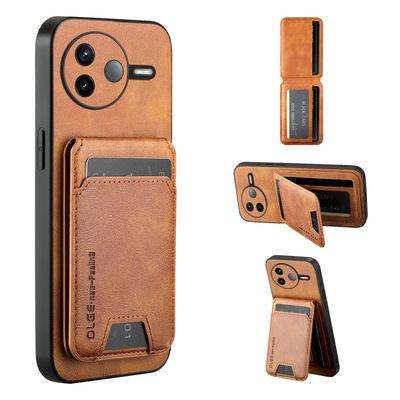 适用红米K80手机壳80pro牛纹皮磁