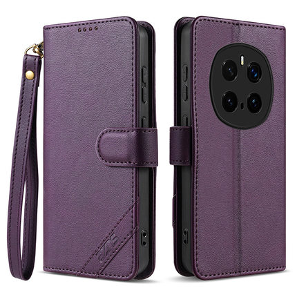 适用荣耀magic8pro手机壳honormagic8侧翻盖式皮套魔术7折叠反盖migic磁扣majic插卡槽mg带挂绳bkq一an00 ptp