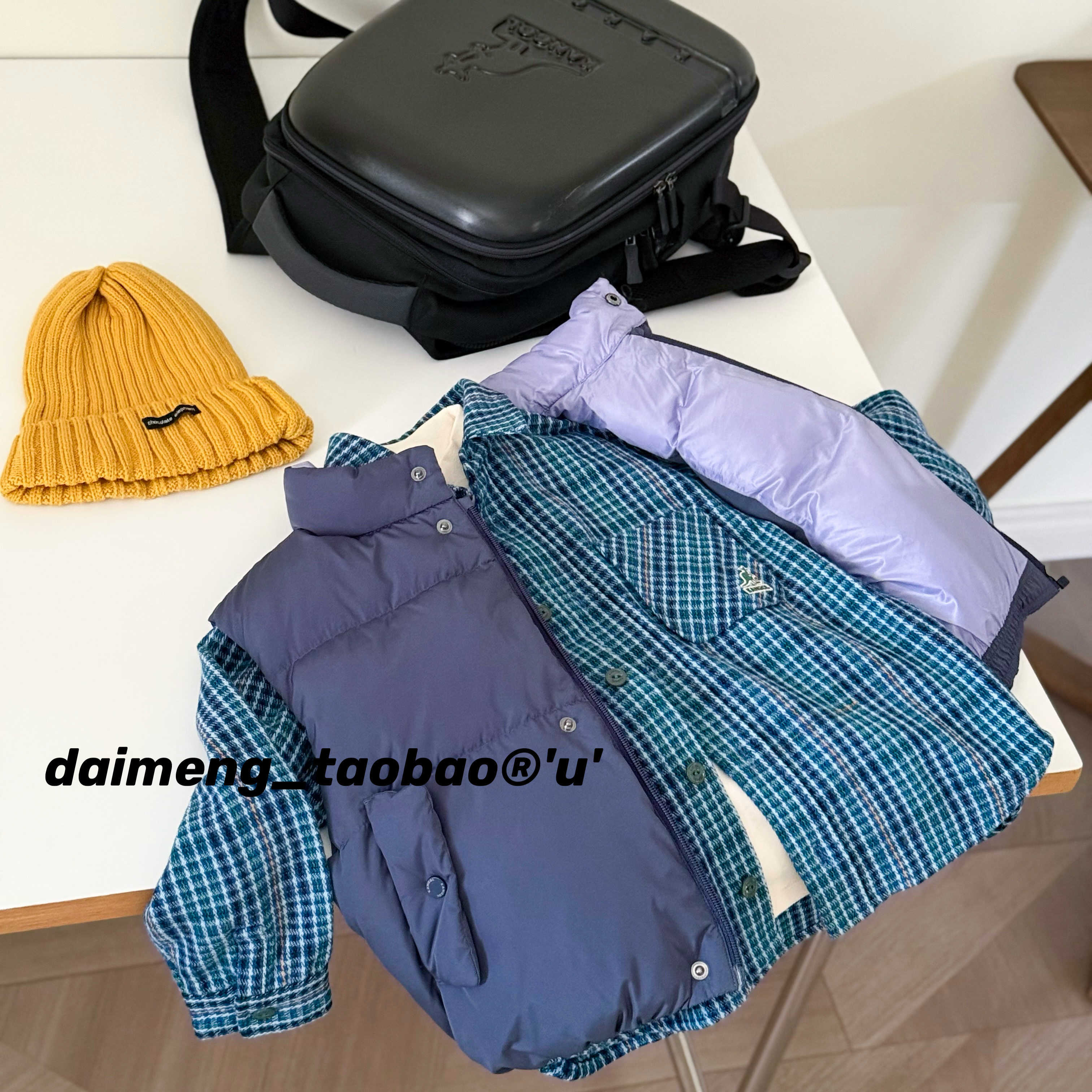 包邮！110-155码出口韩秋冬男女童翻领拼色线条加厚衬衣衬衫外套