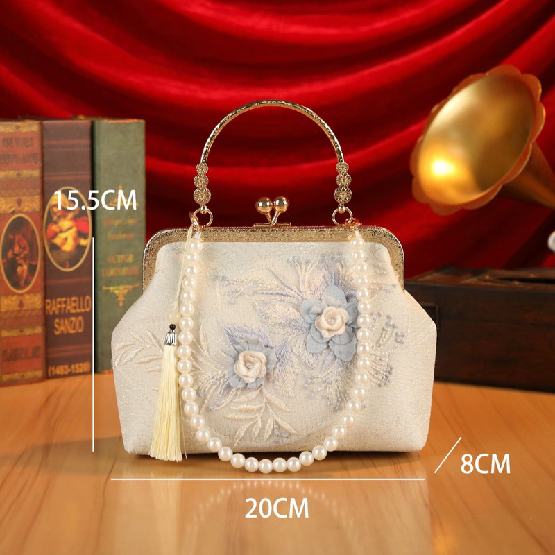 花朵蕾丝名媛手拿包手拎包古风旗袍宴会包包水钻高级感女包晚宴包,箱包皮具/热销女包/男包,手拿包,淘宝优惠券,粉丝福利购,淘宝优惠卷