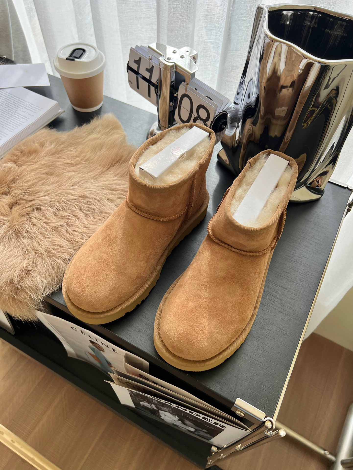 经典款矮帮羊皮毛一体雪地靴女