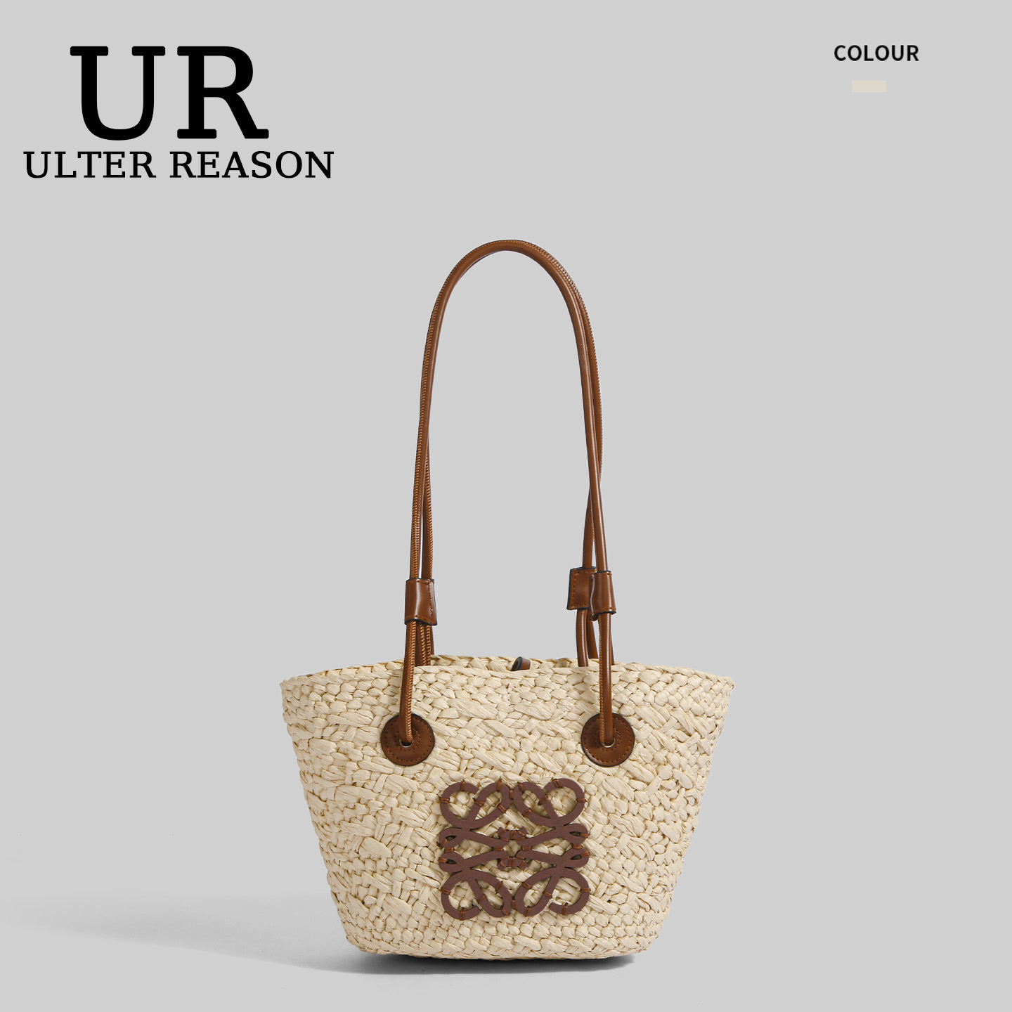 ULTEA REASON草编包2025夏季新款菜篮子简约休闲海边度假沙滩包包