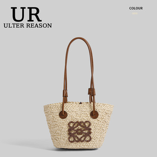 ULTEA REASON草编包2025夏季新款菜篮子简约休闲海边度假沙滩包包