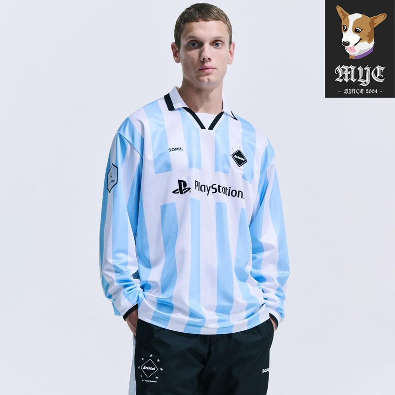 F.C.R.B L/S OVERSIZED GAME SHIRT 足球运动服休闲长袖T恤