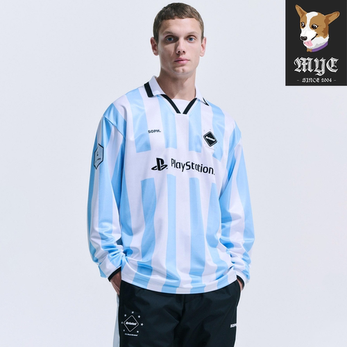F.C.R.B L/S OVERSIZED GAME SHIRT 足球运动服休闲长袖T恤