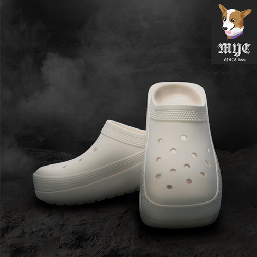 Crocs增高沙滩拖鞋简约风
