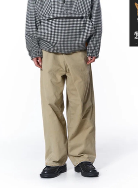 JIEDA OVER WRAP CHINO PANTS 宽松复古斜纹可调节街头休闲裤25AW