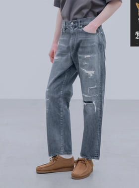 UE WASHED RELAX FIT PANTS日潮宽松运动休闲长裤水洗牛仔裤 25SS