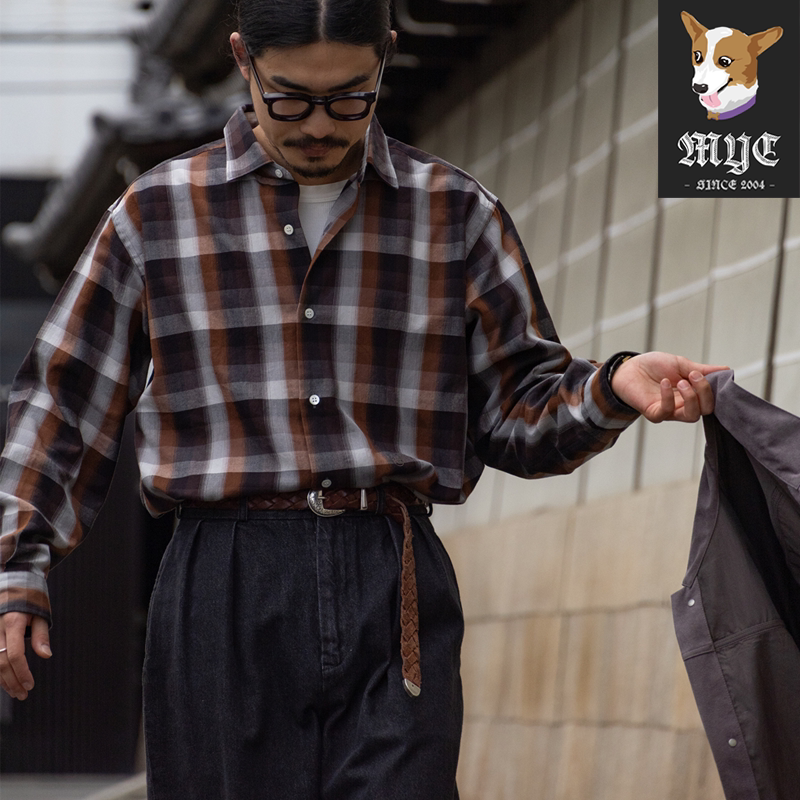 NANAMICA Regular Collar Wind Shirt 休闲宽松格子衬衫 26SS图片