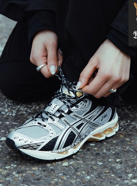 亚瑟士Asics GEL-Nimbus 10.1 复古银网眼缓震低帮跑步鞋1203A875