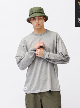 【折扣】WTAPS ISSUE/LS/CTPL 衣袖字母印花休闲宽松长袖T恤 24AW