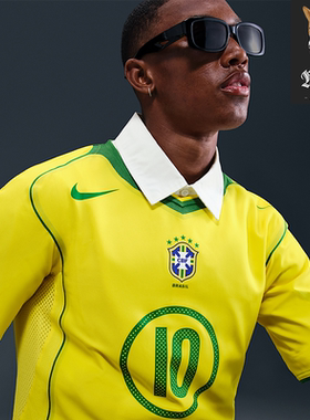 Nike Ronaldinho Brazil 2004 Total 90 Reissue复刻短袖球衣t恤