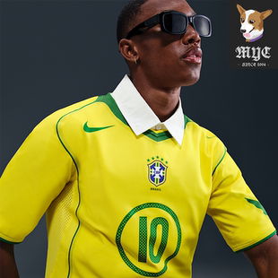 2004 Brazil Total 球衣t恤 Nike Reissue复刻短袖 Ronaldinho