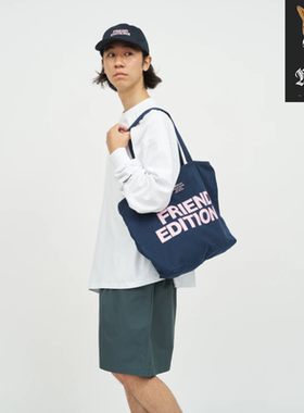 FRESH SERVICE FRIEND EDITIONS 帆布印花拉链手提袋单肩包 26SS