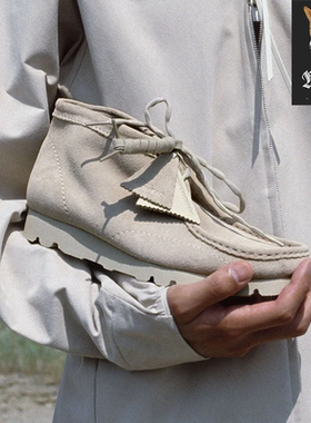 其乐Clarks x PAF Wallabee 联名款复古中帮袋鼠鞋休闲鞋26186607