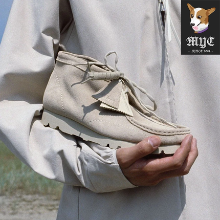 其乐Clarks x PAF Wallabee 联名款复古中帮袋鼠鞋休闲鞋26186607
