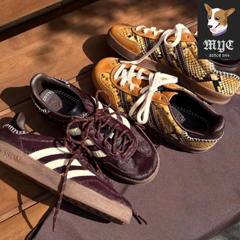 阿迪达斯Adidas x WB GAZELLE男女复古系带德训T头休闲板鞋KK3640