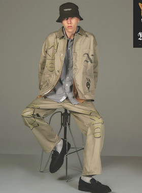 NEIGHBORHOOD MEMORIAL COVERALL JACKET 涂鸦工装口袋夹克 25SS