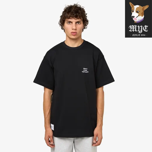 WTAPS LIM / SS / COTTON 纯色字母印花宽松休闲短袖上衣25SS