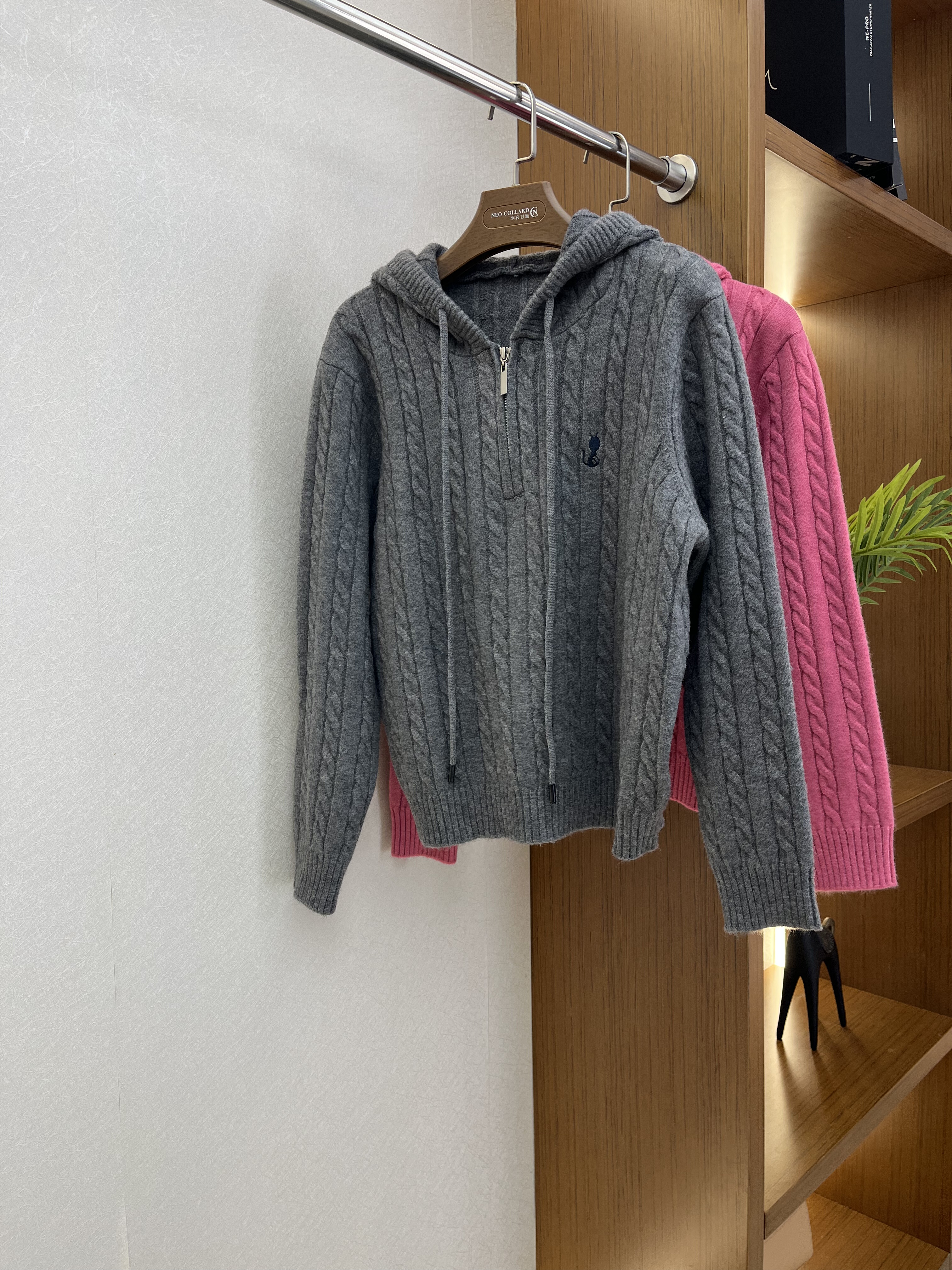 羽衣甘蓝秋冬季款正品连帽毛衣