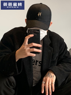 帽子男潮流炸街网红鸭舌帽ins潮牌棒球帽男生2023新款夏季防晒帽