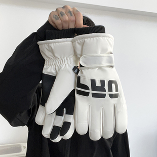 2024新款手套男冬季加绒加厚保暖男士骑行电瓶车防风滑雪骑车手套