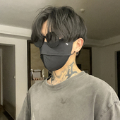 2026新款 大脸男士 可戴黑色防晒面罩户外防紫外线全脸骑车遮阳口罩