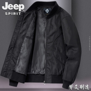 飞行员夹克男春秋季新款青年宽松大码休闲上衣服薄款棒球服外套