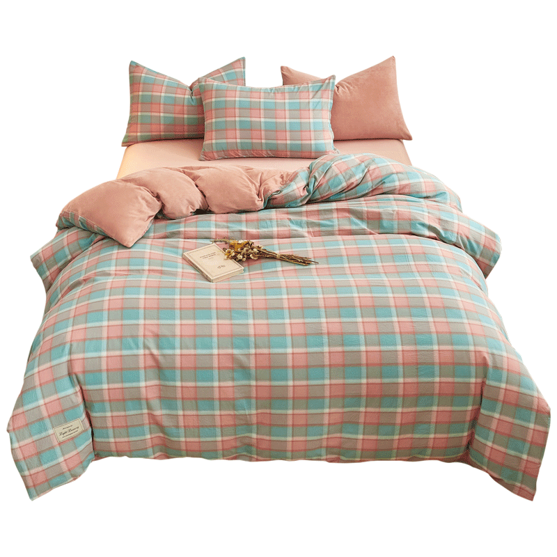 A类纯棉加绒被套单件冬天婴儿绒ab面全棉水洗棉单面绒短毛绒被罩