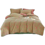 复古纯棉A类双层纱被套单件色织提花双面全棉纱布被罩四件套定制