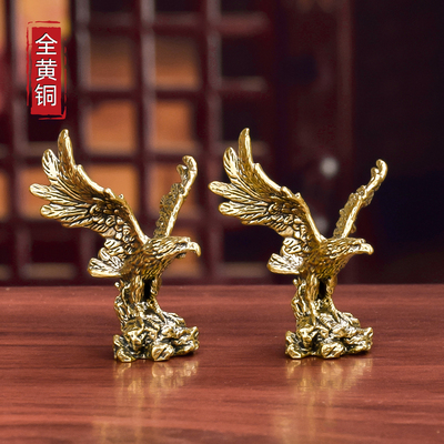 黄铜大展宏图老鹰摆件装饰品礼品