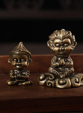 黄铜孙悟空摆件家居小饰品