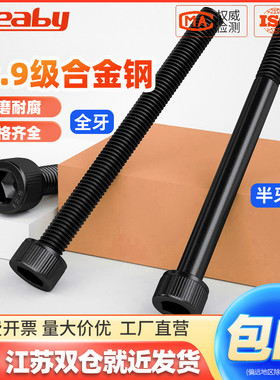 加长内六角螺丝12.9级高强度杯头螺栓圆柱头螺钉M3M4M5M6M8M10M30