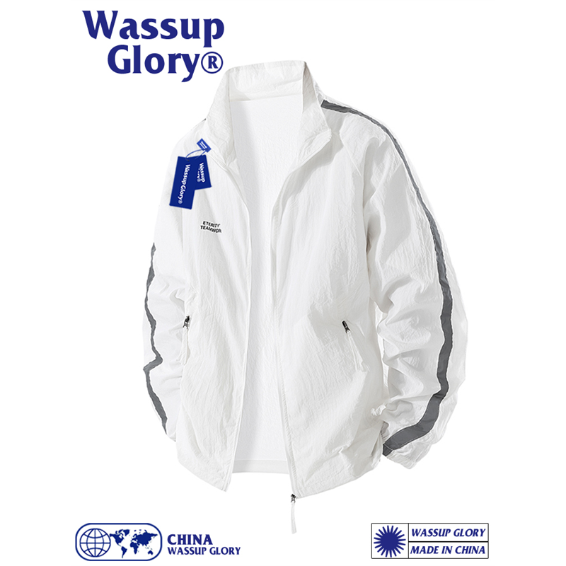 WASSUP GLORY立领冰丝防晒衣男款夏季2025新款痞帅风轻薄款防晒服