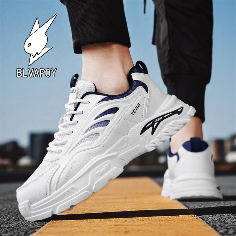 花花公子男鞋2026新款春夏跑鞋透气运动厚底软底休闲百搭老爹潮鞋