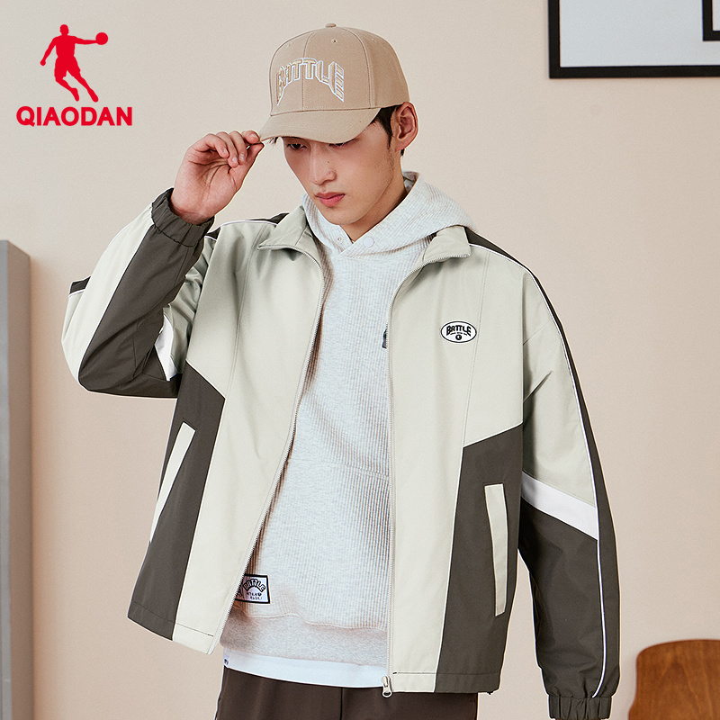 商城同款乔丹官方旗舰店加绒风衣男士梭织防风厚外套QDAFD3261060