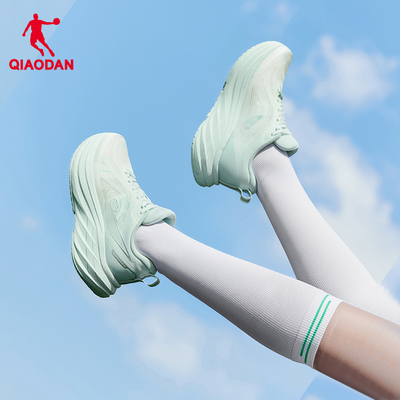 乔丹DS2女跑步鞋厚底增高网面透气回弹运动鞋长跑竞速训练跑鞋女